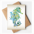 thumbnail image 1 of Cartes de Voeux Colorées Hippocampe Vie Marine Vous Êtes Invités Invitations, 1 of 3
