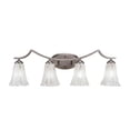 thumbnail image 2 of Toltec Lighting 554-GP-729 Zilo 4 Light Bath Bar, 5.5" Italian Ice Glass, 2 of 4