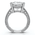 thumbnail image 3 of Pompeii Certified 4 1/5Ct Princess Cut Diamond Vintage Engagement Ring Lab Grown, 3 of 8