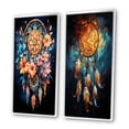 thumbnail image 3 of Designart "Mystic Dreamcatcher Dream V" Dream Catcher Framed Wall Art Set Of 2 - Gold Spiritual Framed Canvas Set For Living Room Decor, 3 of 7