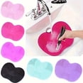 thumbnail image 4 of Silicone Makeup Brush Cleaning Mat With Suction Cup - Odorless, Easy-To-Clean Beauty Tool Accessory, 4 of 5