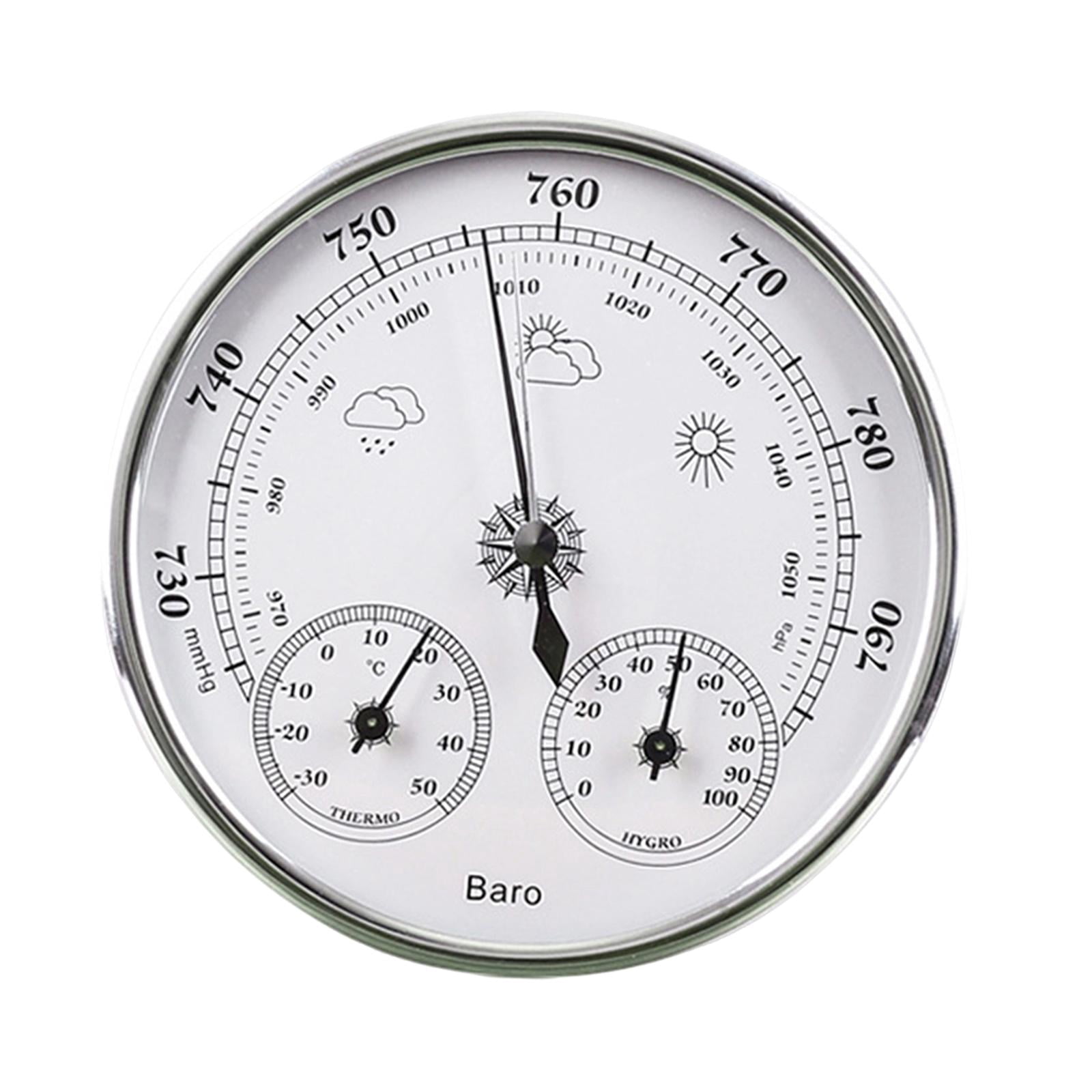 veasfak Thermometer: Lightweight, Compact, And Portable - Ideal for Home Use. Temperature Display, Hygrometer, And Traditional Weather Station.
