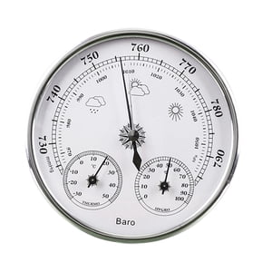 veasfak Thermometer: Lightweight, Compact, And Portable - Ideal for Home Use. Temperature Display, Hygrometer, And Traditional Weather Station.