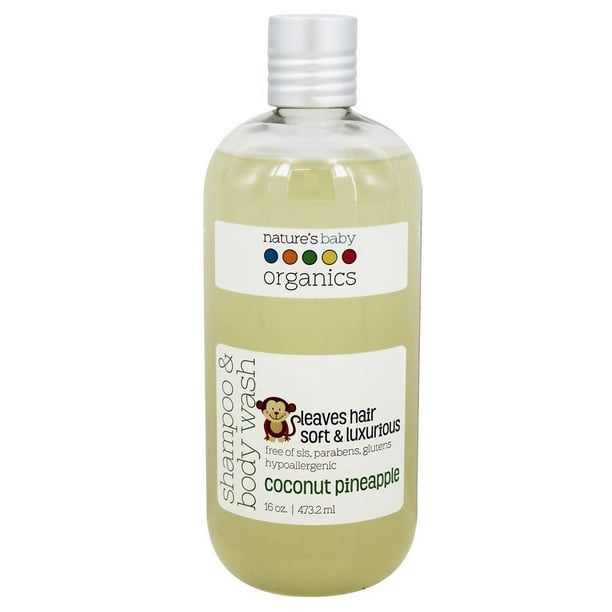 Nature's Baby Organics Shampoo and Body Wash, Coconut Pineapple