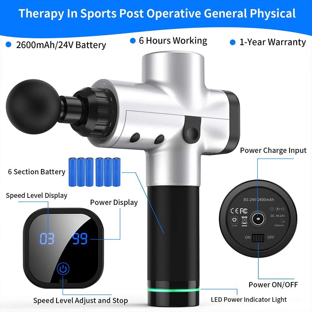 Muscle Massage Gun Upgraded 6 Adjustable Speeds Handheld Massage Gun Deep Tissue Muscle Massager Device With 6 Massage Heads And Portable Bag For Deep Muscle Tissue Massage Walmart Com Walmart Com Muscle Massage Gun Upgraded 6 Adjustable Speeds Handheld Massage Gun Deep Tissue Muscle Massager Device With 6 Massage Heads And Portable Bag For Deep Muscle Tissue Massage Walmart Com Walmart Com