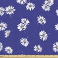thumbnail image 1 of Daisy Upholstery Fabric by the Yard, Simplistic Illustration of Repetitive Field Flowers, Decorative Fabric for DIY and Home Accents, 10 Yards, Dark Violet Pale Orange by Ambesonne, 1 of 4