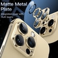 thumbnail image 3 of JETech Camera Lens Protector for iPhone 14 Pro 6.1-Inch and iPhone 14 Pro Max 6.7-Inch, Full Coverage 9H Tempered Glass Ring Cover, Matte Metal Plate, Case Friendly, 1-Pack (Gold), 3 of 7