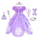 thumbnail image 1 of Vestido de Princesa Sofía para niña, disfraz de Cosplay con mangas abullonadas, vestidos de capas para fiesta de cumpleaños, disfraces de fantasía con volantes Sophia Fivean unisex, 1 of 2