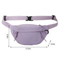 thumbnail image 4 of Bolsa De Pecho Bolso de pecho para mujer Bolsos cruzados de hip hop de color sólido casual para viajes (púrpura) Ehuebsd Para Estrenar, 4 of 8