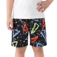 thumbnail image 2 of Boys' Casual Summer Shorts Elastic Waist Athletic Trunks Lightweight Quick Dry Activewear Print Bottoms for Running Beach Surfing Vacation and Everyday Play, 2 of 6