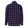 thumbnail image 5 of iHPH7 Womens Shacket Fall Outfits for Women Plaid Jacket for Woman Streetwear Women Plaid Shacket Womens Jackets Casual Women's Outerwear Purple L, 5 of 6
