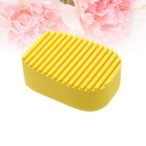 COSMOBETTY 1Pcs Yellow Silicone Mini Handheld Laundry Washboard For Clothes Washing And Stain Removal 8.00X5.50X3.50CM