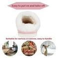 thumbnail image 3 of BERANMEY Comfy Slippers for Women Fuzzy House Shoes with Memory Foam, Warm Faux Fur Lining & Non-Slip Sole for Indoor Outdoor Bedroom and Bathroom, 3 of 8