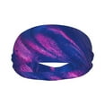 thumbnail image 2 of Easygdp Neon Gradient Blue Sports Headband Non Slip Headband Unisex for Head Circumference 19.6 - 22.4 inch, 2 of 9