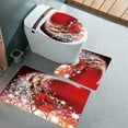 thumbnail image 6 of Cheapark 3-Piece Christmas Bathroom Mat Set - Non-Slip Bath Rugs, Shower & Toilet Cover, Soft Absorbent Flooring Accessories, Festive Home Decor, 6 of 6