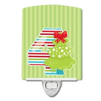 Caroline's Treasures BB8690CNL Christmas Month 4 Ceramic Night Light, 6x4x3", multicolor