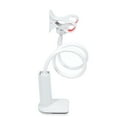 thumbnail image 1 of Estante de soporte de base en espiral con soporte para teléfono celular con clip para Office Home Store (blanco, 8 cm), 1 of 4