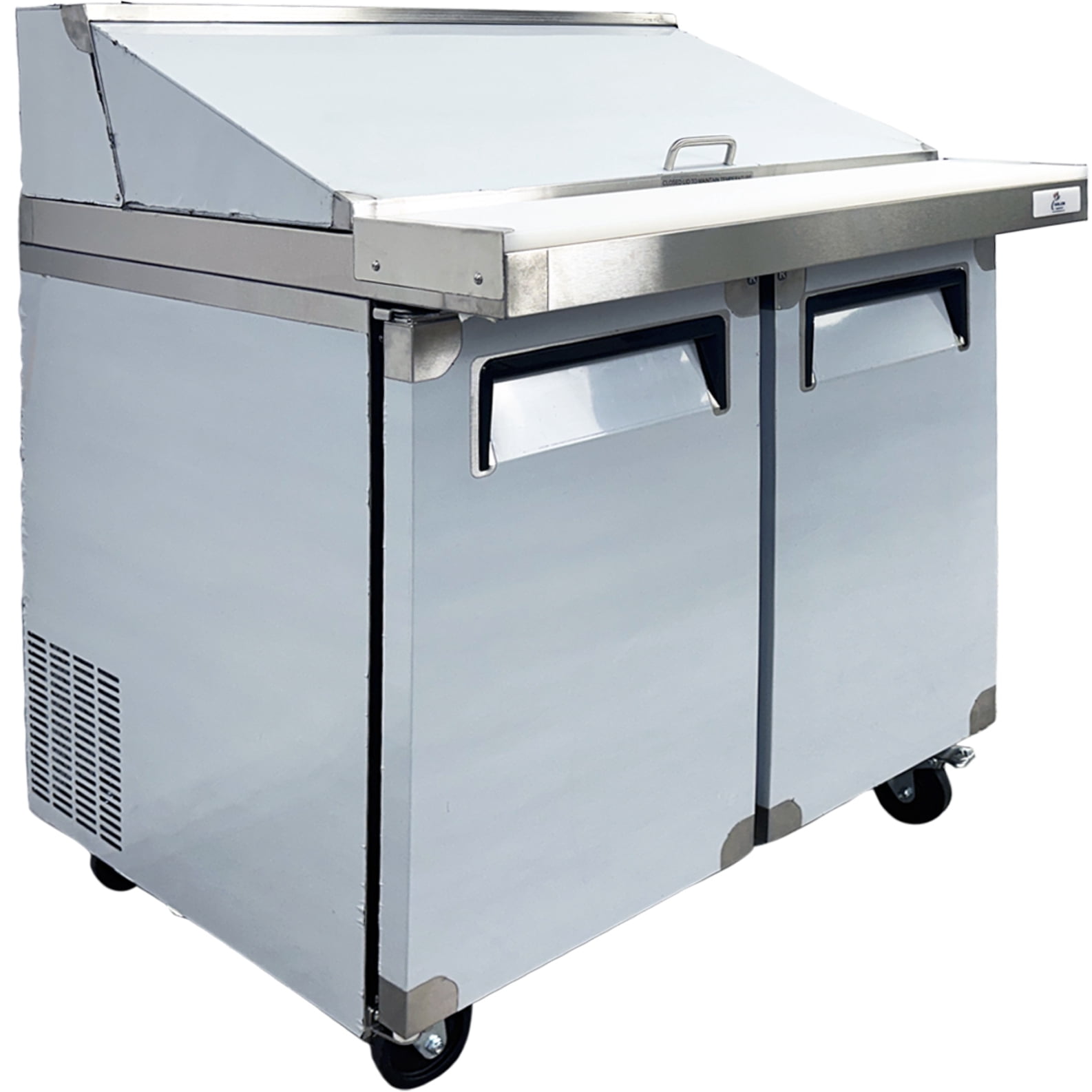 Mega 36" Commercial Sandwich Prep Table Refrigerator | NSF Certified | 33–40°F | R290, 9 Cu.Ft. with Cutting Board Refrigerator