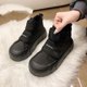 thumbnail image 1 of Botas de nieve de suela gruesa para mujer, otoño, versátiles, casuales, zapatos de algodón grueso con forro polar del noreste para mujer, 1 of 5