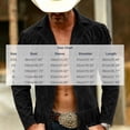 thumbnail image 3 of Hulanddfd Mens Jacket Faux Suede Fringe Coat, Collared Long Sleeve Outerwear with Pockets, Casual Western Wear, 3 of 5