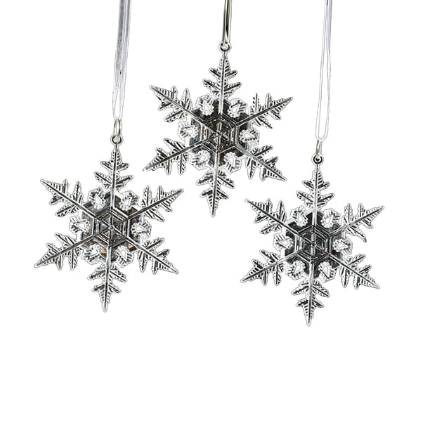 3 piezas de árbol de Navidad acrílico colgante adorno de árbol de Navidad decoración de Navidad para Estilo D