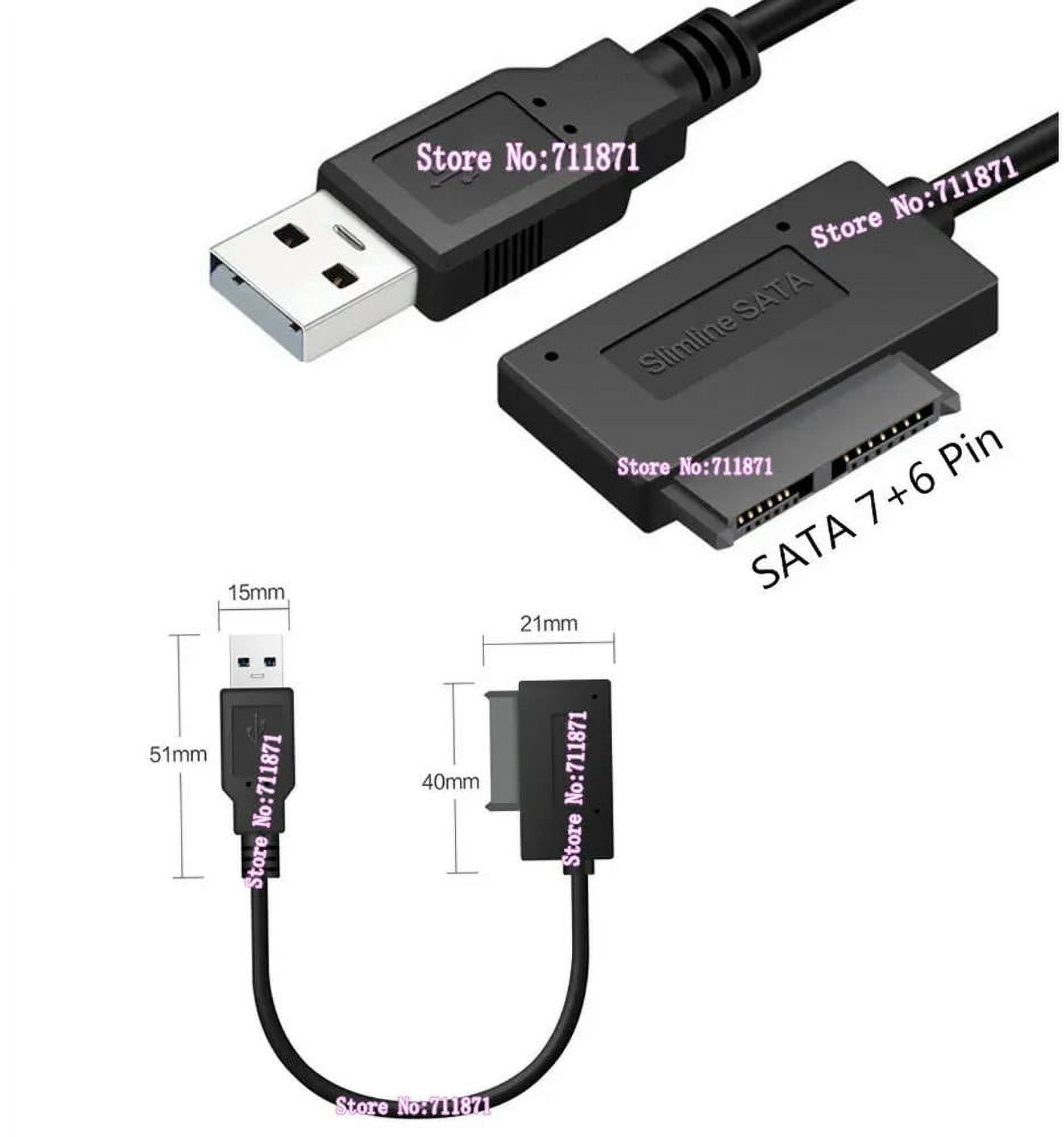 FOR Usb2.0 6Pin+7Pin 13Pin SlimLine SATA cable Line Usb 2.0 6P 7P Laptop DVD Adapter Cable Laptop SATA 7p + 6p optical driver Line
