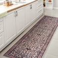 thumbnail image 4 of JONATHAN Y WASHABLE 2 x 8 Runner Rug, Kemer All-Over Persian - Beige/Red/Blue, WSH104C-28, 4 of 9