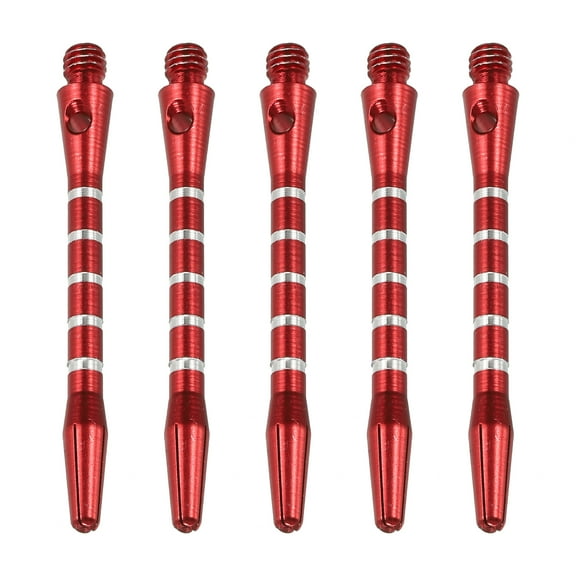 Uxcell 48mm Aluminum Dart Shafts, 15 Pack Medium 2BA Thread Dart Stems, Red