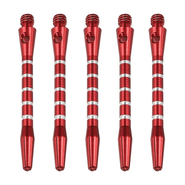 Unique Bargains 48mm Aluminum Dart Shafts, 15 Pack Medium 2BA Thread Dart Stems, Red