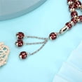 thumbnail image 3 of Qarigey Pulseras redondas de 33 cuentas, de resina musulmana de Oriente Medio, joyería, accesorio de moda, cadena de oración Ropa, zapatos y accesorios Miscelánea Rojo, 3 of 6