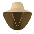 thumbnail image 4 of Yuarrent Sombrero para el sol Sombrero de pesca plegable impermeable Gorra de luz solar ajustable de nylon para exteriores, verde Type1 NO1 Yuarrent OD001393-04, 4 of 6
