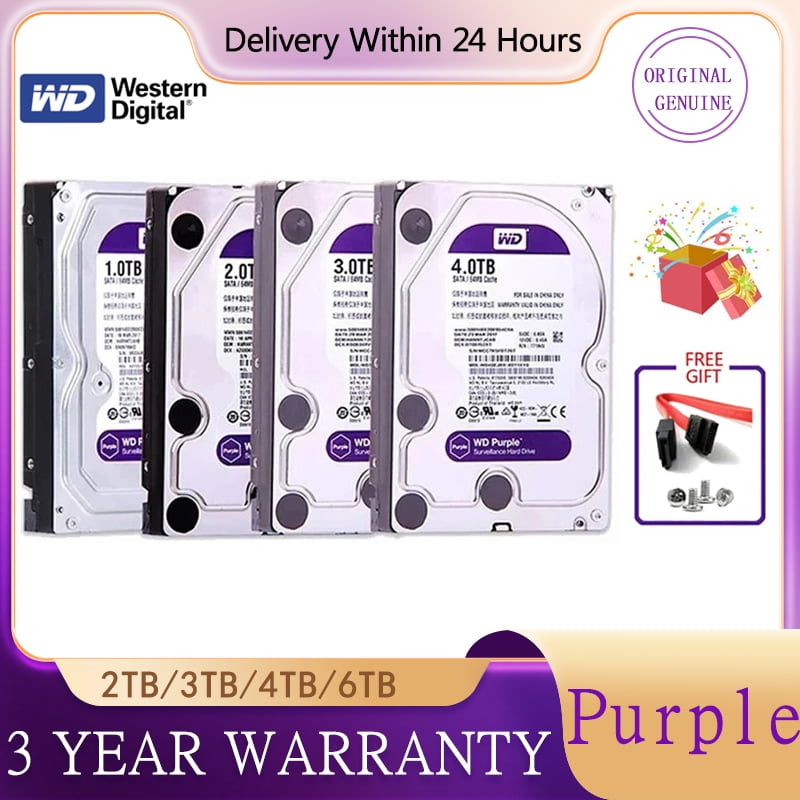 WD Purple 1TB 2TB 3TB 4TB 6TB Surveillance Internal Hard Drive