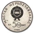 thumbnail image 2 of 1988 Hungary 50 Forint Red Footed Falcon BU, 2 of 2