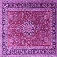 thumbnail image 1 of Ahgly Company Indoor Square Medallion Purple Traditional Area Rugs, 5' Square, 1 of 4