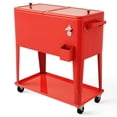 thumbnail image 3 of GIVIMO 80 Quart Outdoor Patio Rolling Steel Construction Cooler, 3 of 10