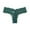 Dark Green #201, variant on Signature Lace Original Rise Thong Pink L