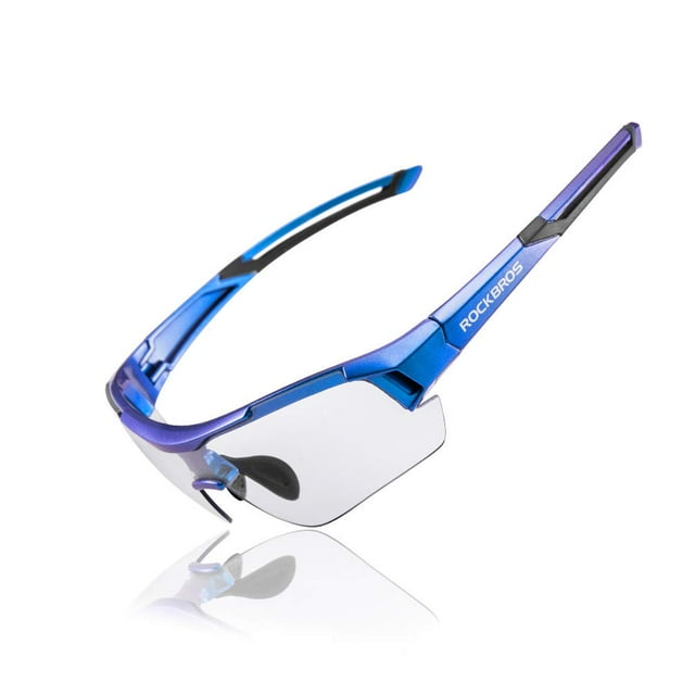 Gafas de Sol Fotocromáticas UV400 RockBros para Ciclismo Morado Azul