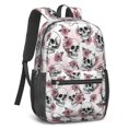 thumbnail image 2 of Skull and Flower Gothic Pattern 17" School Backpacks for Teens,Waterproof Oxford Fabric,S-Shape Padded Straps for School,Travel,Hiking,Camping, 2 of 6