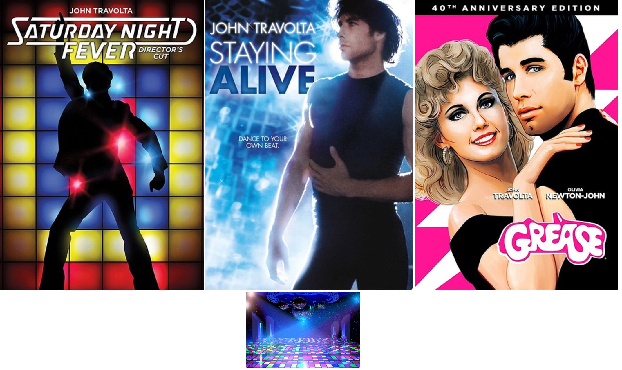 John Travolta Triple Feature Saturday Night Fever, Staying Alive