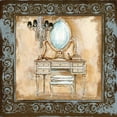 thumbnail image 2 of Gorham, Gregory 20x20 Gold Ornate Wood Framed with Double Matting Museum Art Print Titled - Elegant Vanity III, 2 of 4