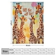thumbnail image 4 of HENGT  Giraffe Blanket Giraffe Throw Blanket for Women, Men and Kids Just A Girl Who Loves Giraffes Blanket Cozy Throw Blanket Best Gift Home Decor for Bed Couch Outdoor, 4 of 6