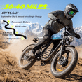 thumbnail image 2 of 20" Fat Tire Electric Bike for Adults, Class 2 E-Bike, 750W Motor (Peak 1000W), 48V 15.6Ah Battery, 2 of 9
