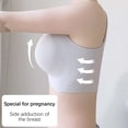 thumbnail image 6 of Gyujnb Wireless Seamless Nursing Bra Adjustable Straps Easy Open Drop Cup Side Support Anti Sag Maternity Breastfeeding Bra,XXL, 6 of 9