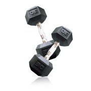 CAP Barbell Coated Hex Dumbbells (30 Pounds, Pair), Black