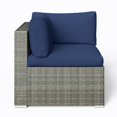 thumbnail image 4 of Mayincolor 7 Piece Patio Furniture Sets All Weather Gery PE Wicker Couch Sofa with Glass Table, Removable Navy Cushions, 4 of 10