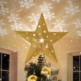 thumbnail image 1 of Proyector LED IPOW con diseño de copos de nieve y estrella para árbol de Navidad, 1 of 7