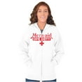 thumbnail image 3 of Mermaid Off Duty Cute Beach Day Vacay Zip Hoodie Sweatshirt Women Brisco Brands S, 3 of 6