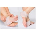 thumbnail image 3 of Pinkiou Pair Silicone Gel Heel Protector Heel Pads Cushion for Plantar Fasciitis, Blister, Cracked Foot, 3 of 7