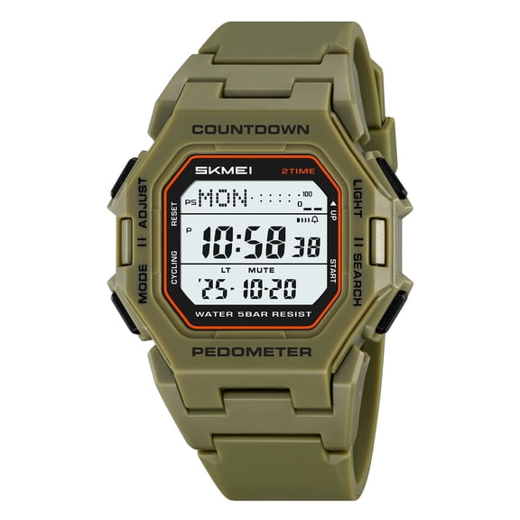 Ovzne Men's Waterproof Digital Sports Watch with Luminous Display for Hiking Running Swimming