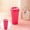 Hot Pink, variant on Water Bottle 475ml Reusable Plastic Tumblers with Lids Large Color Changing Cups for Adults Women | Tall Iced Cold Drinking Cute Tumbler Cup